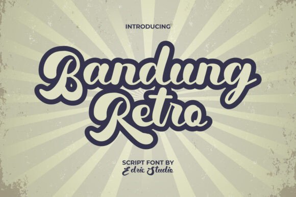 Bandung Retro: A Groovy 80s Script Font for Authentic Brand Identity