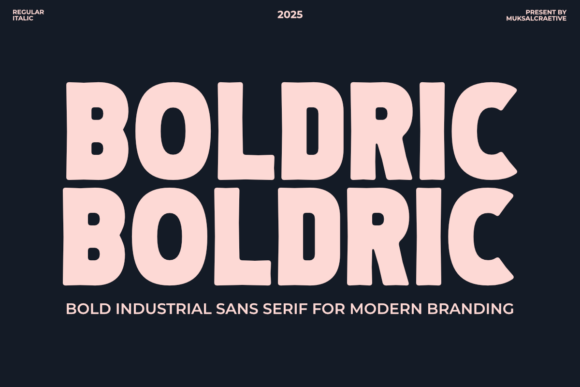 Boldric: A Bold, Industrial Sans Serif Font for Real Business Branding