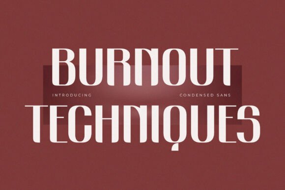 Burnout Techniques: A Retro-Modern Sans Serif Font for Brand Clarity