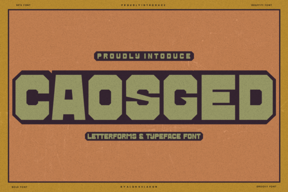 Caosged: A Bold Retro Font for Small Business Branding