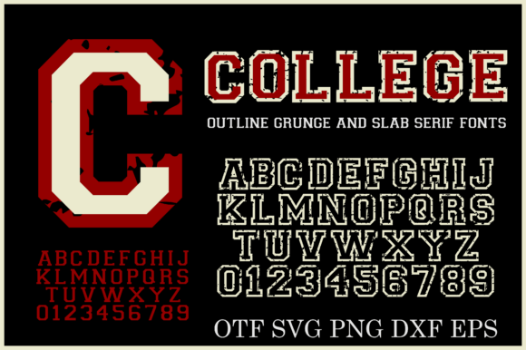 College Grunge: A Slab Serif Font That Adds Grit & Charm to Real Business Branding