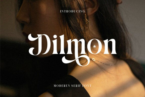 Dilmon Serif Font: Retro Charm for Handmade Labels & Invitations
