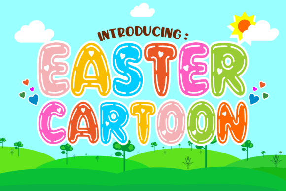 Easter Cartoon: A Decorative Font with Springtime Charm