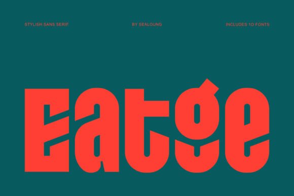 Eatge: A Clean, Versatile Sans Serif Font for Small Business Branding