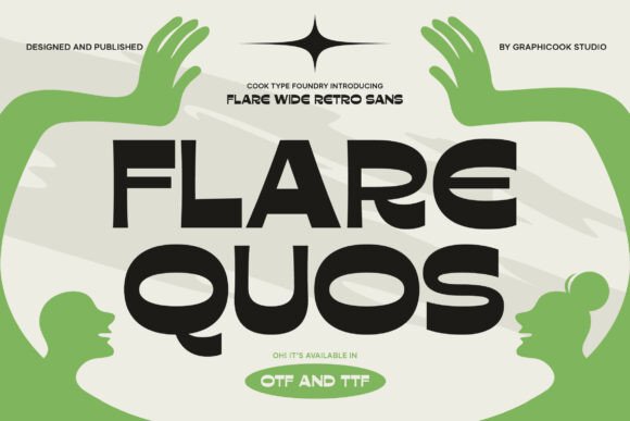 Flarequos: A Retro-Funky Sans Serif Display Font Worth Testing