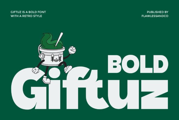 Giftuz: A Playful Sans Serif Font That Makes Your Brand Instantly Memorable
