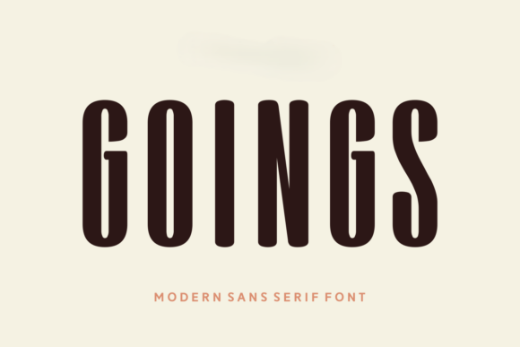 Goings: A Bold Sans Serif for Impactful Digital Headlines