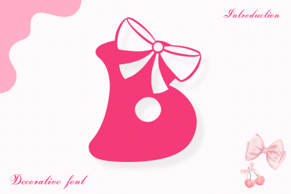 Groovy Cute Bow: A Decorative Font with Gentle Charm