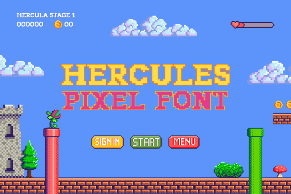 Hercules Pixel: The Retro Slab Serif That Cuts Through the Feed