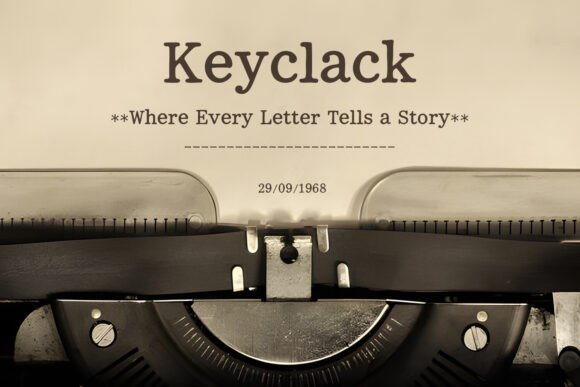 Keyclack: A Vintage Typewriter Serif Font for Handmade Charm