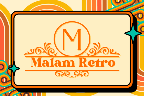 Malam Retro Monogram: A Vintage Display Font That Earns Its Place