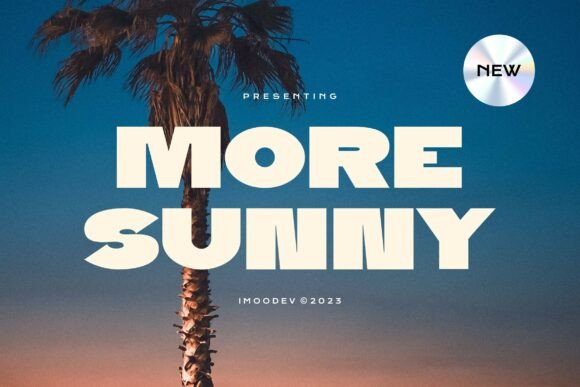 More Sunny: A Chunky Retro Sans Serif That Builds Brand Warmth