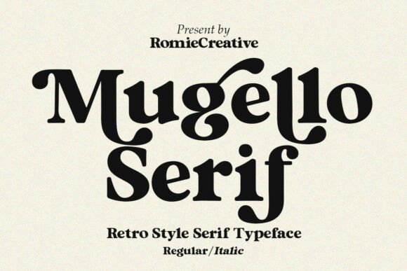 Mugello Serif: A Bold Retro Serif Font for Digital Branding