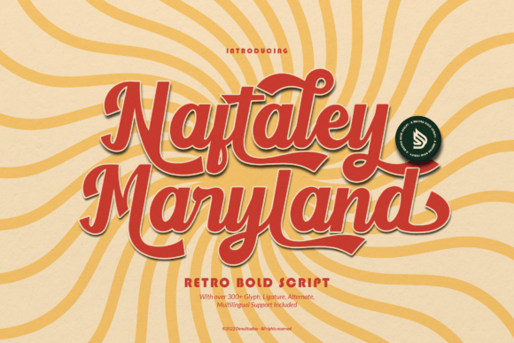 Naftaley Maryland: A Retro Script Font for Digital Branding