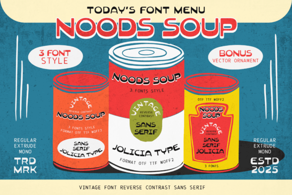 Noods Soup: A Playful Sans Serif Font for Digital Brands