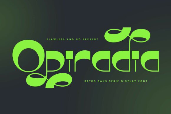Opiradia: A Retro Serif Typeface for Modern Web Design