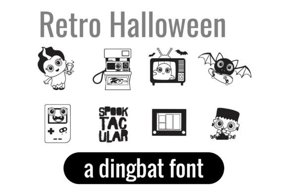 Retro Halloween Dingbats: A Spooky-Sharp Display Font for Campaigns