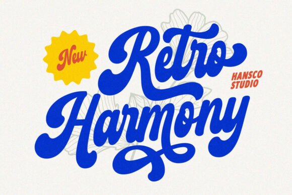 Retro Harmony: A Clean, Modern Display Font for Digital Brands