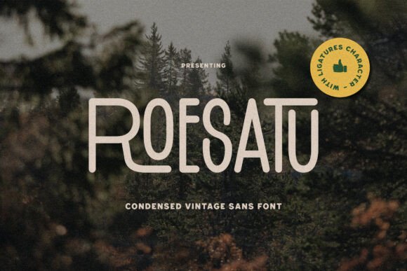 Roesatu: A Vintage Sans Serif Font That Elevates Digital Branding