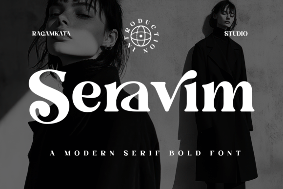 Seravim Regular: A Bold Serif Font for Handmade Labels & Printables