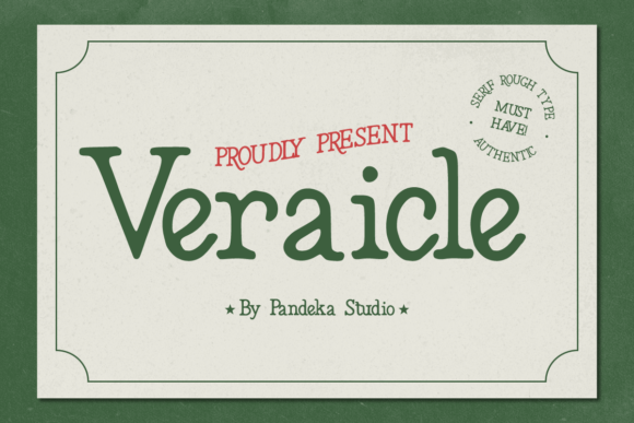 Veraicle: A Vintage Serif Font That Anchors Digital Branding