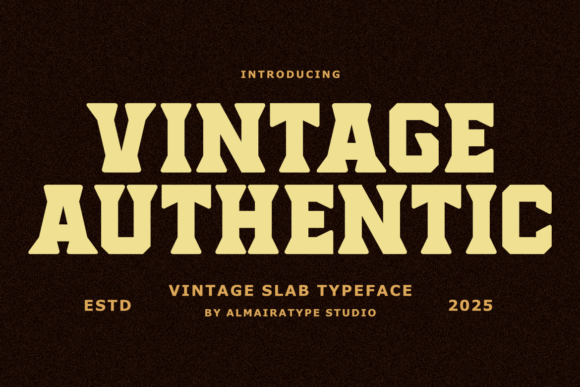 Vintage Authentic: A Slab Serif Typeface for Editorial Impact
