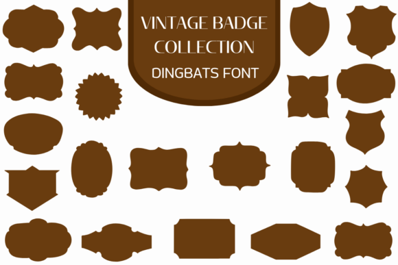 Vintage Badge Collection: A Premium Dingbat Typeface for Scroll-Stopping Branding