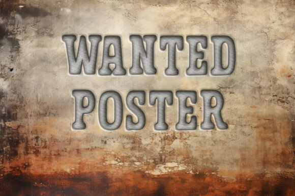 Wanted Poster Font: A Wild West Display Typeface for Campaign Headlines